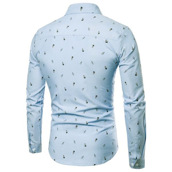 men's casual shirts mens printed autumn smart masculino fashion male no ironing slim long sleeve formal wear hombre 5xl, White;black
men's casual shirts mens printed autumn smart masculino fashion male no ironing slim long sleeve formal wear hombre 5xl, White;black