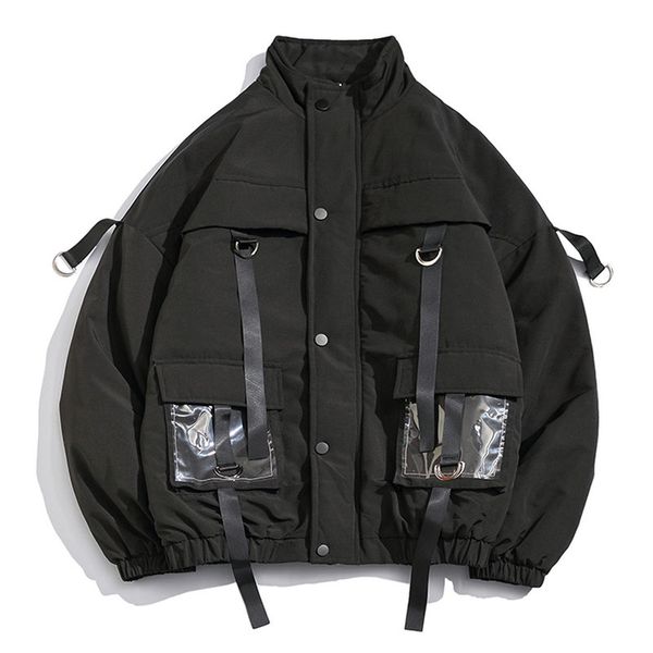 streetwear men winter jacke coat ribbons winter windproof casual parka big pocket warm mens overcoat, Black
streetwear men winter jacke coat ribbons winter windproof casual parka big pocket warm mens overcoat, Black