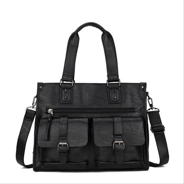 2019 new men's fashion shoulder bag business briefcase casual handbag large capacity travel pu leather briefcase
2019 new men's fashion shoulder bag business briefcase casual handbag large capacity travel pu leather briefcase