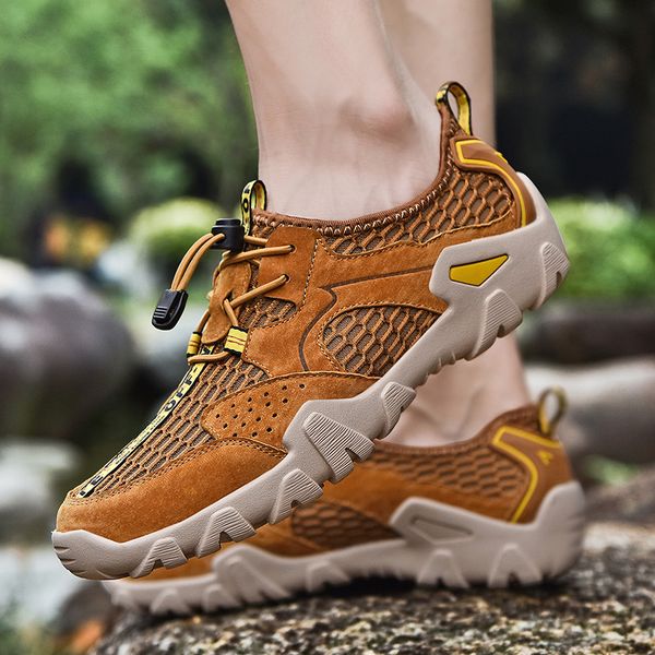 summer mesh sandals men breathable cow suede men shoes outdoor light beach sandals male comfortable soft casual shoes, Black
summer mesh sandals men breathable cow suede men shoes outdoor light beach sandals male comfortable soft casual shoes, Black