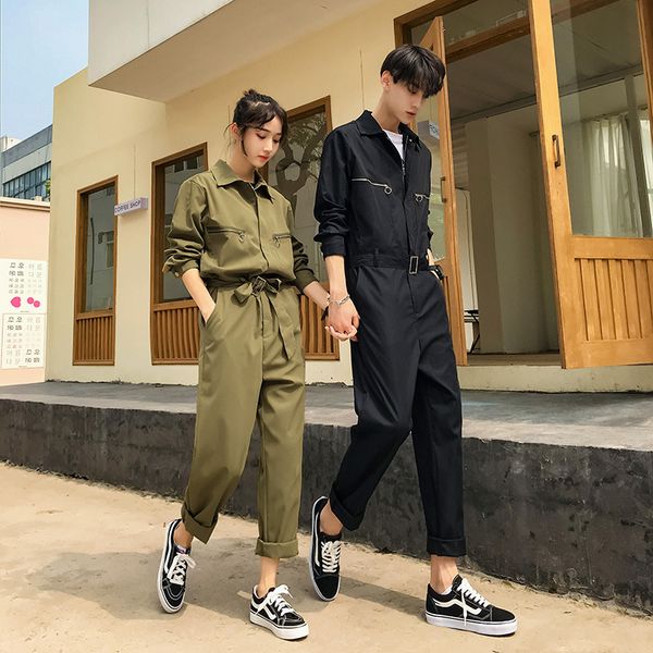 men's tracksuits long sleeve jumpsuit for men women couple lovers 2021 fashion casual spring fall clothes one piece rompers male overal, Gray
men's tracksuits long sleeve jumpsuit for men women couple lovers 2021 fashion casual spring fall clothes one piece rompers male overal, Gray