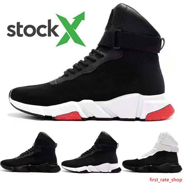 2020 stock x mens designer shoes speed trainer high socks black white red womens flat fashion casual platform sports sneakers size 36-45
2020 stock x mens designer shoes speed trainer high socks black white red womens flat fashion casual platform sports sneakers size 36-45