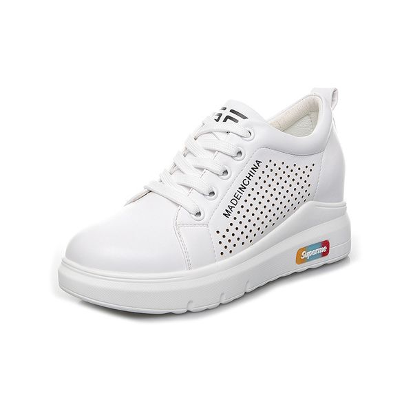 casual shoes female hollow out breathable small white shoes female inside increase slope with women's singles shoes are, Black
casual shoes female hollow out breathable small white shoes female inside increase slope with women's singles shoes are, Black