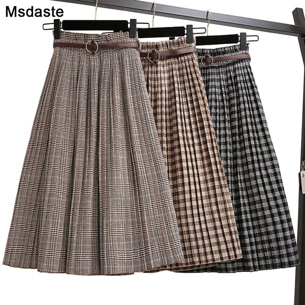 plus size 3xl autumn winter women woolen skirts plaid mid skirts 2019 new casual loose ladies office skirts elastic waist sashes, Black;gray
plus size 3xl autumn winter women woolen skirts plaid mid skirts 2019 new casual loose ladies office skirts elastic waist sashes, Black;gray