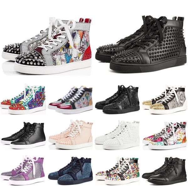 new 2019 designer sneakers red bottom shoe studded spike for men and women shoes party genuine leather casual rivet sneakers35-47, Black
new 2019 designer sneakers red bottom shoe studded spike for men and women shoes party genuine leather casual rivet sneakers35-47, Black