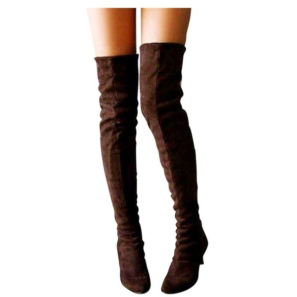 sagace 2019 slim boots over the knee high suede women snow boots fashion winter thigh shoes wman botas mujer 1122, Black
sagace 2019 slim boots over the knee high suede women snow boots fashion winter thigh shoes wman botas mujer 1122, Black