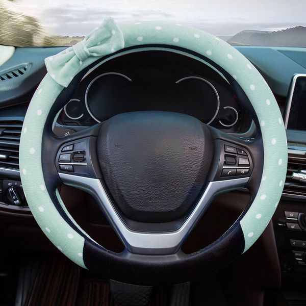 cartoon bowknot dot car steering wheel cover winter plush auto handlebar pink ornament interior accessories for girls and women
cartoon bowknot dot car steering wheel cover winter plush auto handlebar pink ornament interior accessories for girls and women