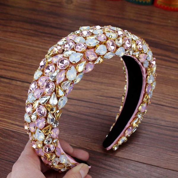 new large romantic padded wedding headdress crystal opal hairband diamante tiara headband women rhinestone boho hair accessories, Golden;white
new large romantic padded wedding headdress crystal opal hairband diamante tiara headband women rhinestone boho hair accessories, Golden;white