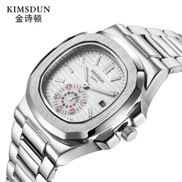 kimsdun fashion square dial men quartz watch stainless steel business waterproof wrist watch male clock relogio masculino, Slivery;brown
kimsdun fashion square dial men quartz watch stainless steel business waterproof wrist watch male clock relogio masculino, Slivery;brown