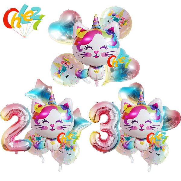 6pcs rainbow unicorn cat foil balloon 32inch gradient color number ballon birthday wedding party decoration supplies baby shower
6pcs rainbow unicorn cat foil balloon 32inch gradient color number ballon birthday wedding party decoration supplies baby shower