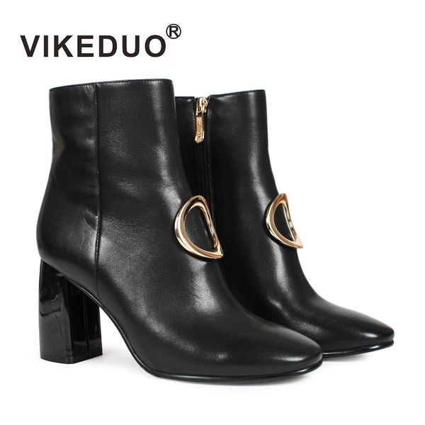 vikeduo autumn new women high heel boots 2018 black handmade fashion ladies pumps genuine leather ankle boot .5 cm botas mujer
vikeduo autumn new women high heel boots 2018 black handmade fashion ladies pumps genuine leather ankle boot .5 cm botas mujer