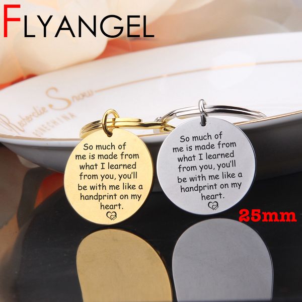 flyangel new creative teacher keychain gifts keyring engraved me is made from what i learned from you appreciate teacher keytag, Silver
flyangel new creative teacher keychain gifts keyring engraved me is made from what i learned from you appreciate teacher keytag, Silver