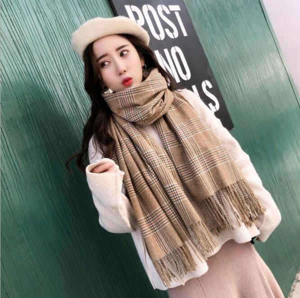 new autumn/winter 2019 plaid scarf, european-british warm and thickened shawl, yang mi, same style tassel versatile scarf, Blue;gray
new autumn/winter 2019 plaid scarf, european-british warm and thickened shawl, yang mi, same style tassel versatile scarf, Blue;gray