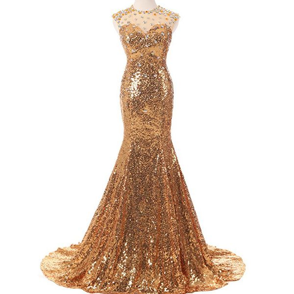 2019 bling bling gold evening dresses sheer jewel neck sleeveless crystals sparkly sequins mermaid prom party gowns sweep train, Black;red
2019 bling bling gold evening dresses sheer jewel neck sleeveless crystals sparkly sequins mermaid prom party gowns sweep train, Black;red