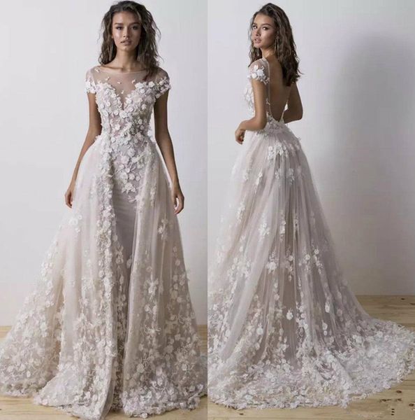 elegant a line tulle chapel wedding dresses with 3d flower beads wedding gown scoop neck short sleeve backless bridal dress vestido de novia, White
elegant a line tulle chapel wedding dresses with 3d flower beads wedding gown scoop neck short sleeve backless bridal dress vestido de novia, White