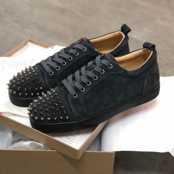 designer sneakers red bottom spikes flat velours suede sneakers iron grey men trainers 100% real leather party sports walking shoes arthur
designer sneakers red bottom spikes flat velours suede sneakers iron grey men trainers 100% real leather party sports walking shoes arthur