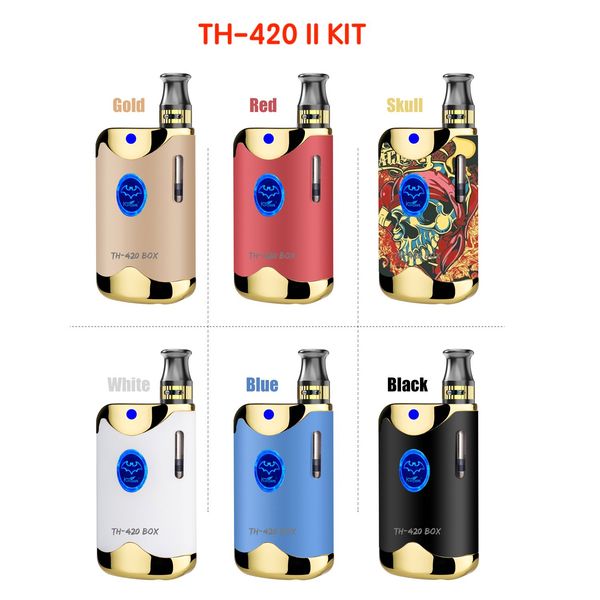 

100% оригинал Kangvape TH420 II Starter Kit 650mAh В.В. TH420 2 батареи Box Mod 0.5ml 92a3 510 Vape густое масло Картридж Tank Аутентичные