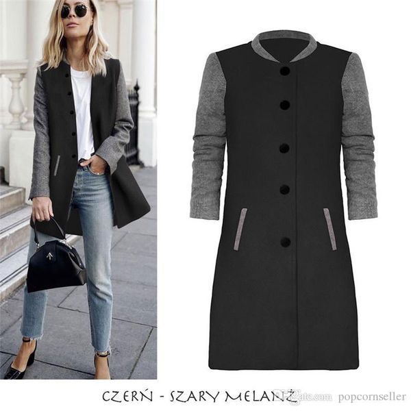 jackets european and american winter new color patchwork large length coats fashion ladies casual apparel womens designer outerwear, Black
jackets european and american winter new color patchwork large length coats fashion ladies casual apparel womens designer outerwear, Black