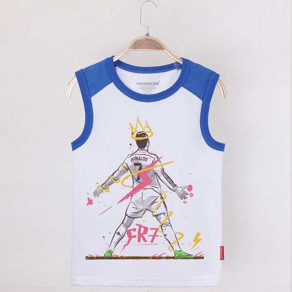 2019 Children Camisoles Tanks Ronaldo Football Star Print Kids Tank Top Cotton King Boy Tops Boys Undershirt Sleeveless Shirt
2019 Children Camisoles Tanks Ronaldo Football Star Print Kids Tank Top Cotton King Boy Tops Boys Undershirt Sleeveless Shirt