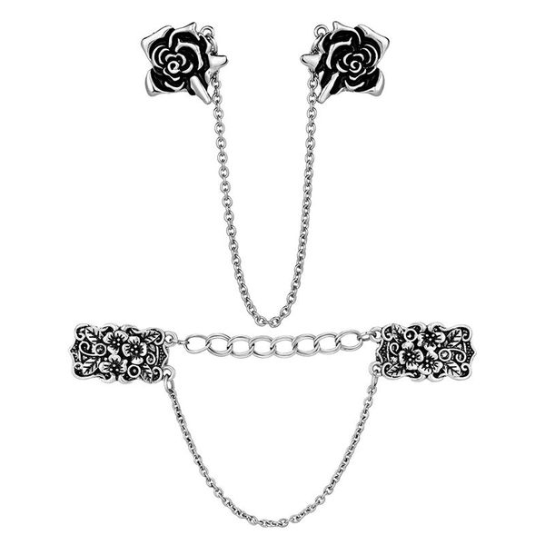 2 pieces sweater shawl clips cardigan dresses clip flowers collar clip with chain for women girls,style set 1
2 pieces sweater shawl clips cardigan dresses clip flowers collar clip with chain for women girls,style set 1