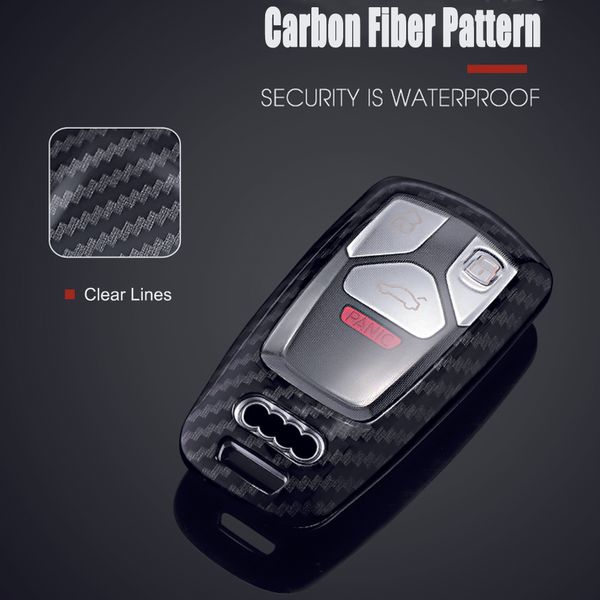 remote car key wallet cover case carbon fiber abs for a5 a6l qt s5 s7 8s s4 8w 2016 2017 smart skin car accessories
remote car key wallet cover case carbon fiber abs for a5 a6l qt s5 s7 8s s4 8w 2016 2017 smart skin car accessories