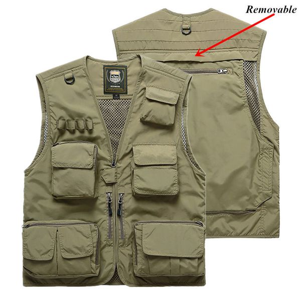 men fishing vests quick dry breathable multi pocket male outdoor coat jacket unloading pgraphy travel hiking waistcoat, Gray;blue
men fishing vests quick dry breathable multi pocket male outdoor coat jacket unloading pgraphy travel hiking waistcoat, Gray;blue
