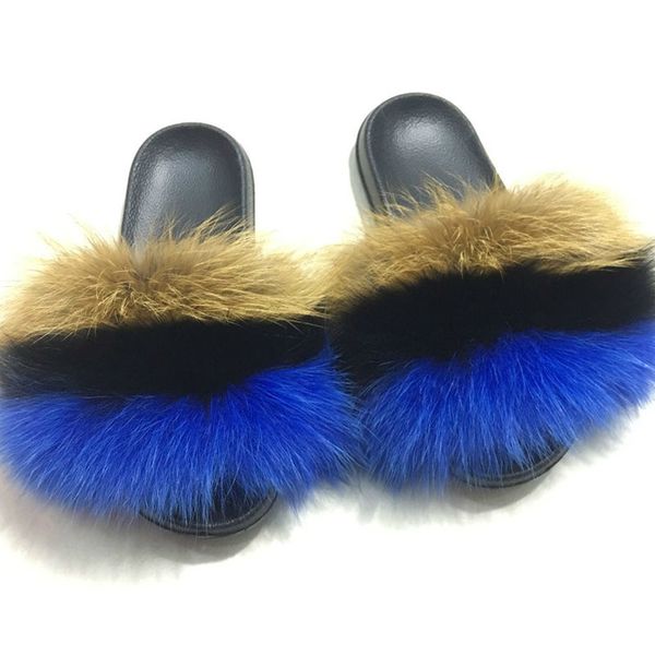 new women's winter fox hair slippers ladies open toe fur sandals female indoor fluffy plush home shoes women slides flip flops, Black
new women's winter fox hair slippers ladies open toe fur sandals female indoor fluffy plush home shoes women slides flip flops, Black