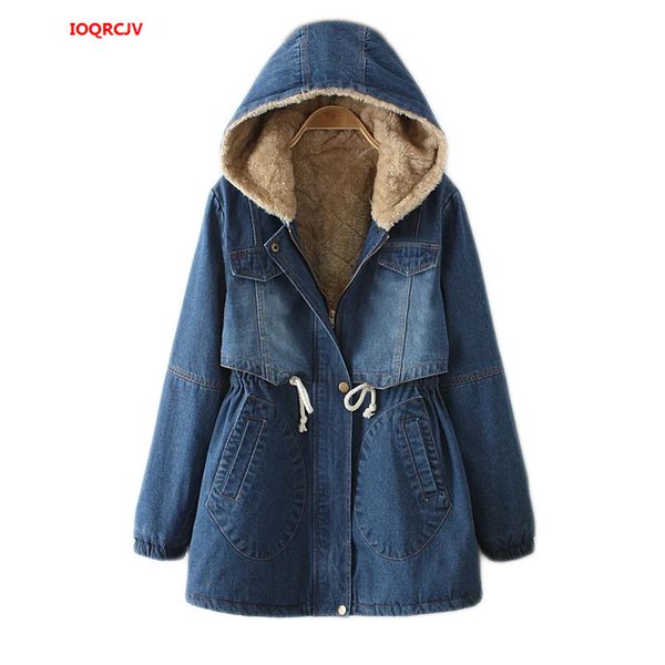 women denim winter coat 2019 casual loose hooded thicken loose denim jackets warm long padded cotton parkas jacket female w1074, Tan;black
women denim winter coat 2019 casual loose hooded thicken loose denim jackets warm long padded cotton parkas jacket female w1074, Tan;black