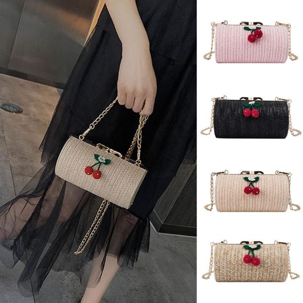 2020 bohemian style bags mini women's crossbody bags straw weave shoulder bag cherry chain flap bag beach holiday bolso mujer
2020 bohemian style bags mini women's crossbody bags straw weave shoulder bag cherry chain flap bag beach holiday bolso mujer