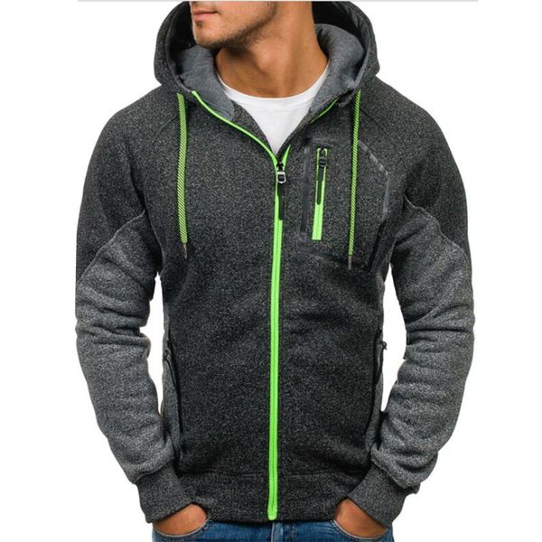 spring men's hoodie new fashion sports hip hop jacket men's trend fluorescent green zipper sweatshirt brand m-xxxl, Black
spring men's hoodie new fashion sports hip hop jacket men's trend fluorescent green zipper sweatshirt brand m-xxxl, Black