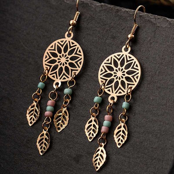 ladies earrings vintage boho ethnic golden leaf dangle drop earrings hollow leaves tassel long pendant women, Silver
ladies earrings vintage boho ethnic golden leaf dangle drop earrings hollow leaves tassel long pendant women, Silver