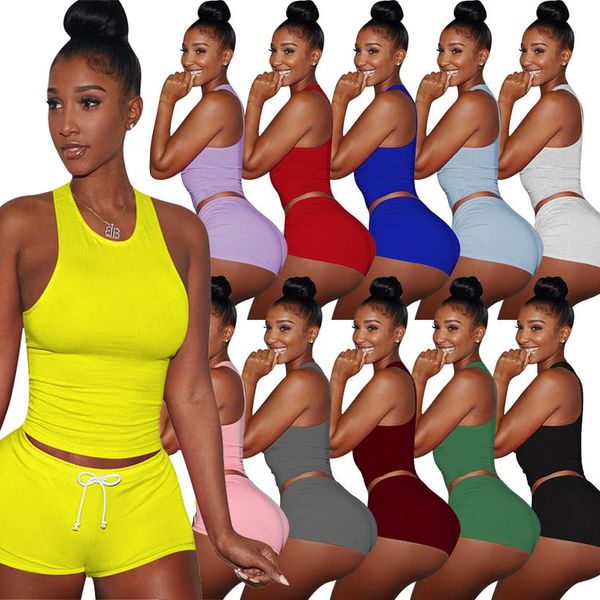 womens summer plus size clothing solid 2 two piece tracksuits sleeveless vest skinny shorts outfits set jogging femme suits gym clothes, Gray
womens summer plus size clothing solid 2 two piece tracksuits sleeveless vest skinny shorts outfits set jogging femme suits gym clothes, Gray