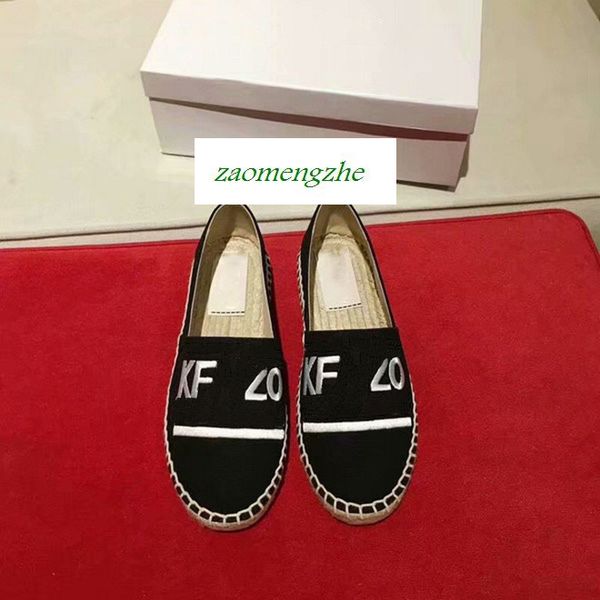 fashionable embroidered grass woven shoes tiger head lazy shoes couple shoes with box, Black
fashionable embroidered grass woven shoes tiger head lazy shoes couple shoes with box, Black