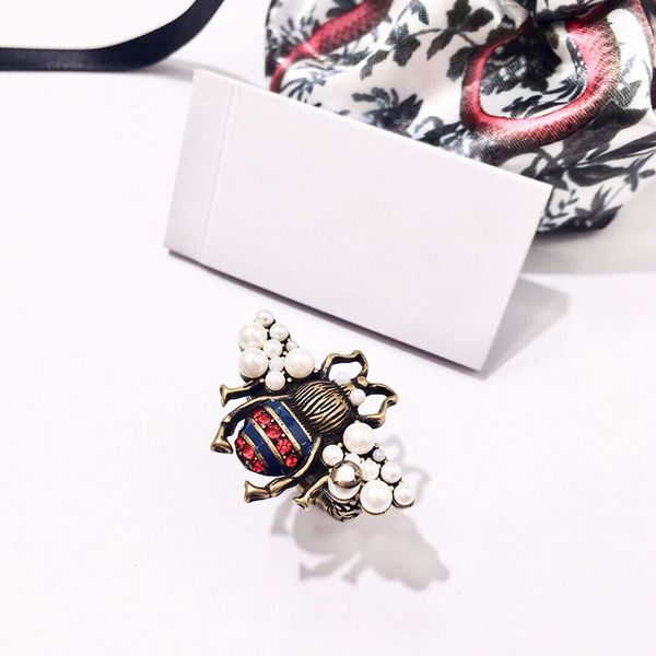 2019 copper red and blue diamond ring for pearl bees ring mens jewelry rings brand designer jewelry rings, Silver
2019 copper red and blue diamond ring for pearl bees ring mens jewelry rings brand designer jewelry rings, Silver