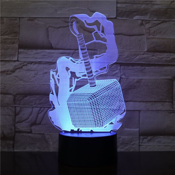 marvel the avengers super heroe thor hammer figure 3d illusion usb 3d led night light multicolor rgb table lamp bedroom 2423
marvel the avengers super heroe thor hammer figure 3d illusion usb 3d led night light multicolor rgb table lamp bedroom 2423