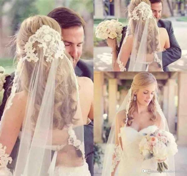 elegant long tulle lace applique wedding veils lace edges bridal veils matching the wedding dresses, Black
elegant long tulle lace applique wedding veils lace edges bridal veils matching the wedding dresses, Black