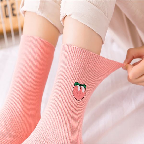 1/2 pairs cute cartoon fruit print avocado banana cherry peach girls kawaii socks korean harajuku embroidery heap funny socks, Black;white
1/2 pairs cute cartoon fruit print avocado banana cherry peach girls kawaii socks korean harajuku embroidery heap funny socks, Black;white