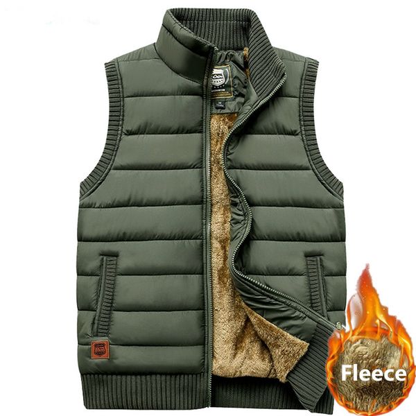 winter fleece vest men autumn casual thick warm cotton-padded sleeveless jacket outwear army coat male vest waistcoat, Black;white
winter fleece vest men autumn casual thick warm cotton-padded sleeveless jacket outwear army coat male vest waistcoat, Black;white