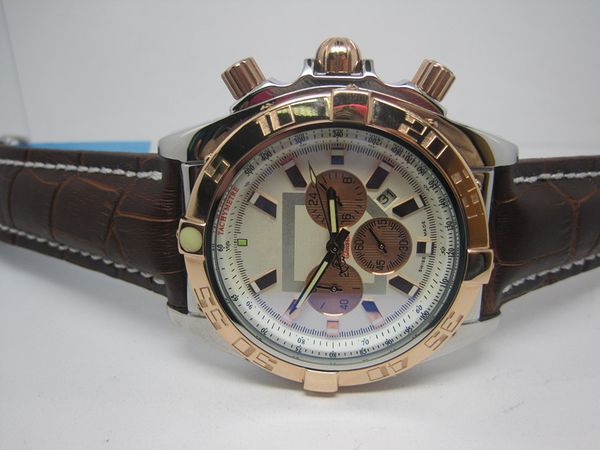 man watch 48mm mechanical automatic movement stainless steel watchcase man white dial watches 271, Slivery;brown
man watch 48mm mechanical automatic movement stainless steel watchcase man white dial watches 271, Slivery;brown