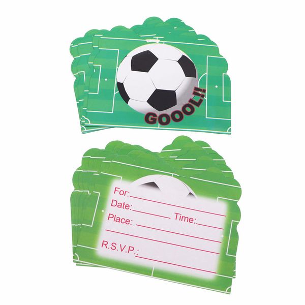 green football 10pcs party invitation card cartoon birthday wedding christmas event decoration supplies for home
green football 10pcs party invitation card cartoon birthday wedding christmas event decoration supplies for home
