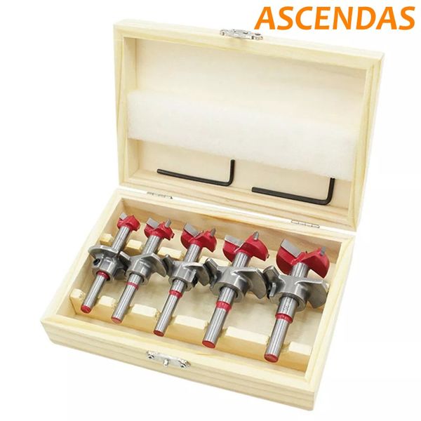 ascendas 5pcs forstner auger drill bit set auger cutter hex wrench woodworking hole saw 15 20 25 30 35mm woodworking cs075
ascendas 5pcs forstner auger drill bit set auger cutter hex wrench woodworking hole saw 15 20 25 30 35mm woodworking cs075