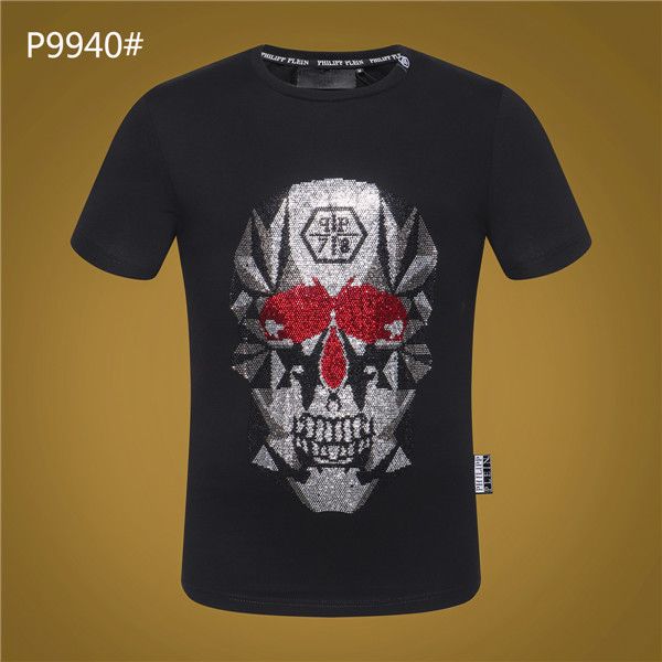 new anye men women pp skull t-shirt printed phillip plain tees fashion round neck casual brand t shirt, White;black
new anye men women pp skull t-shirt printed phillip plain tees fashion round neck casual brand t shirt, White;black