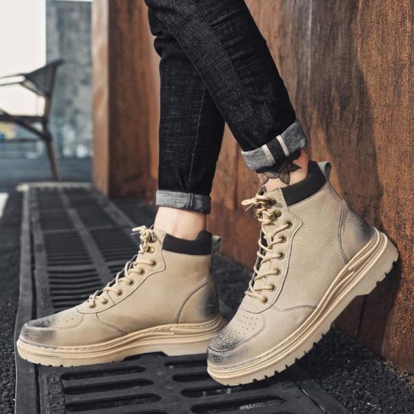 pu leather men boots winter spring shoes ankle boot men snow shoes work models casual lace up tooling booties, Black
pu leather men boots winter spring shoes ankle boot men snow shoes work models casual lace up tooling booties, Black