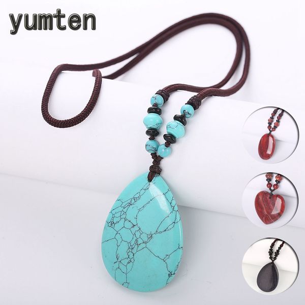 yumten turquoise pendant necklaces long women sweater chain water drop accessories gemstone bead jewelry rose quartz female yoga, Silver
yumten turquoise pendant necklaces long women sweater chain water drop accessories gemstone bead jewelry rose quartz female yoga, Silver