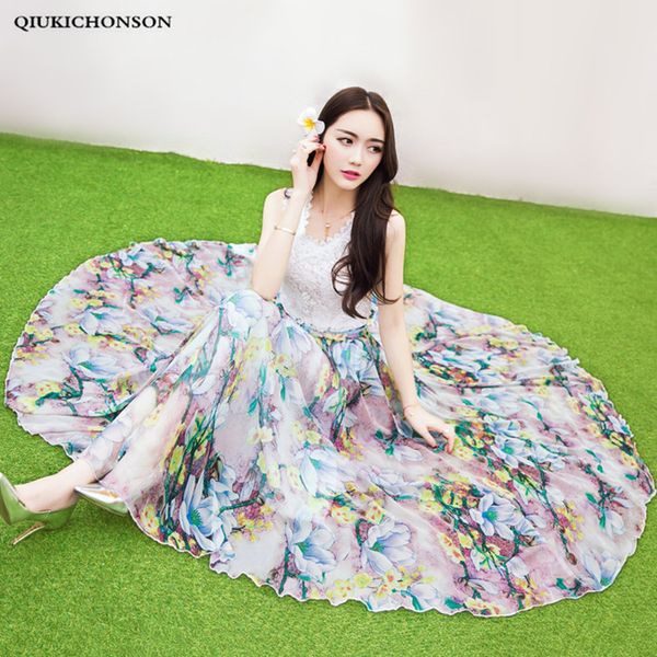 summer long maxi skirts for women bohemian style ladies a-line big circle floral chiffon skirt plus size jupe longue boheme, Black
summer long maxi skirts for women bohemian style ladies a-line big circle floral chiffon skirt plus size jupe longue boheme, Black