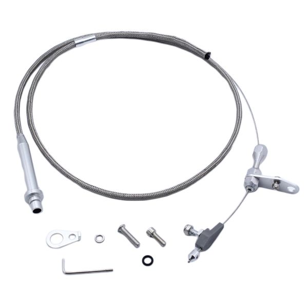 braided throttle cable kickdown line wire accessories compatible with chevy trans th350, sliver
braided throttle cable kickdown line wire accessories compatible with chevy trans th350, sliver