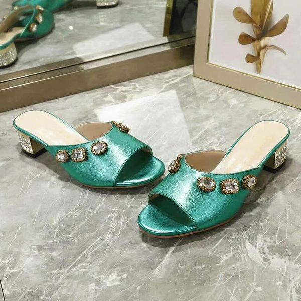 2020 summer new female slippers handmade diamond sandals all-match fashion medium heel fairy style open toe sandals, Black
2020 summer new female slippers handmade diamond sandals all-match fashion medium heel fairy style open toe sandals, Black