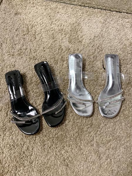 shoes woman 2020 slippers casual slipers women transparent heel glitter slides med cross-tied new jelly soft summer, Black
shoes woman 2020 slippers casual slipers women transparent heel glitter slides med cross-tied new jelly soft summer, Black