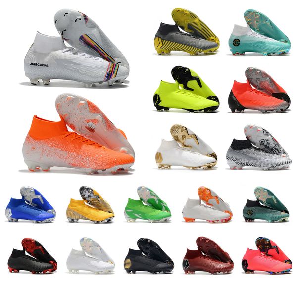 Hot Mercurial Superfly VI 360 Elite FG KJ 6 XII 12 CR7 Ronaldo Neymar Mens Women Boys High Soccer Shoes Football Boots Cleats Size US 3-11
Hot Mercurial Superfly VI 360 Elite FG KJ 6 XII 12 CR7 Ronaldo Neymar Mens Women Boys High Soccer Shoes Football Boots Cleats Size US 3-11