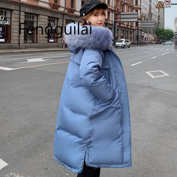 women parka coats 2020 fashion double sided wear thicken long jacket space cotton padded fur collar hooded winter warm coat, Black
women parka coats 2020 fashion double sided wear thicken long jacket space cotton padded fur collar hooded winter warm coat, Black